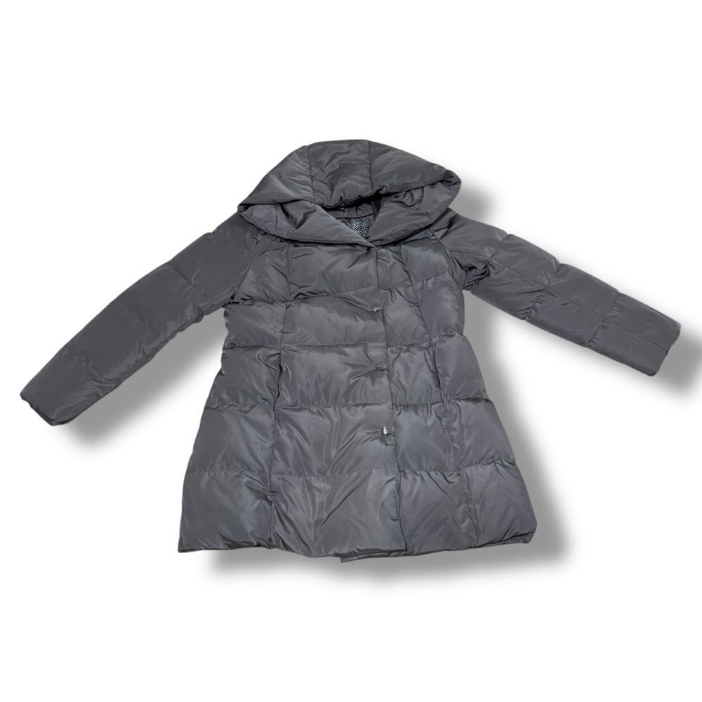 Cole Haan Women’s Signature Pillow Collar Puffer Coat Size Large Carbon Grey